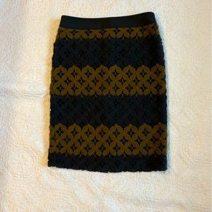 LOFT Ann Taylor Crochet Pencil Skirt